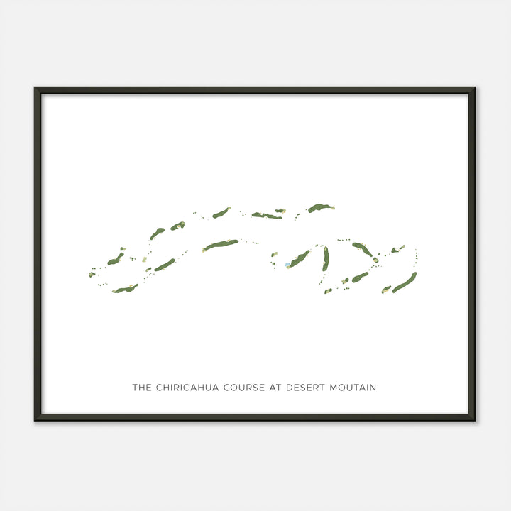 Print of The Chiricahua Course At Desert Moutain Modern Map