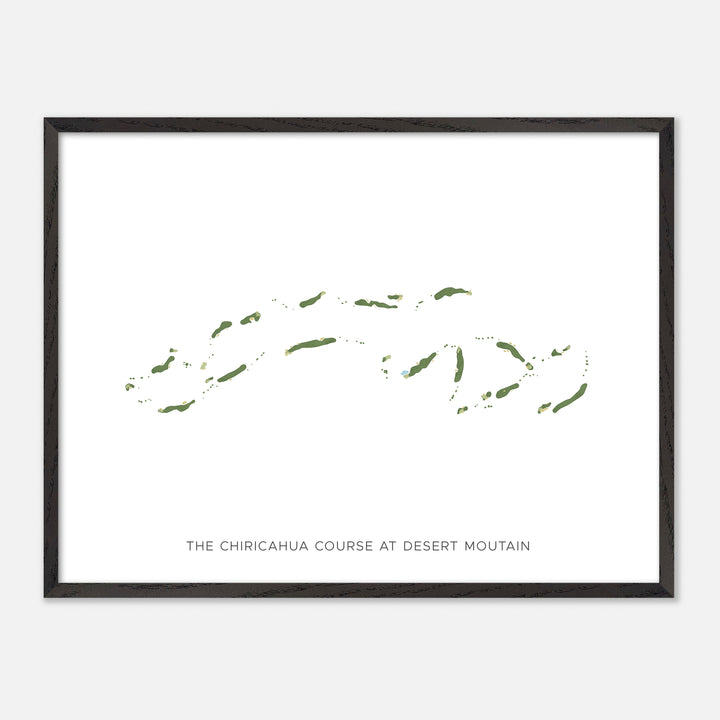 Print of The Chiricahua Course At Desert Moutain Modern Map