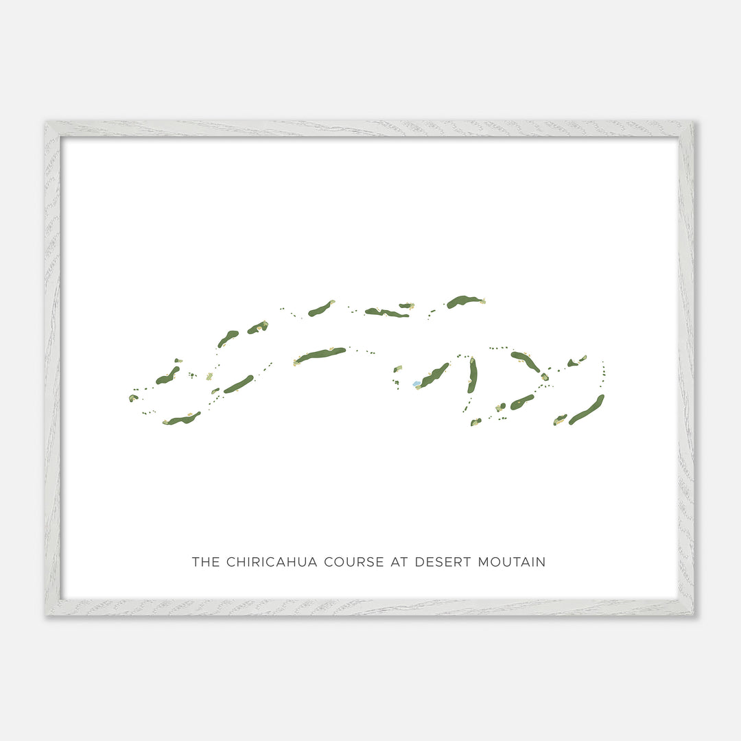 Print of The Chiricahua Course At Desert Moutain Modern Map