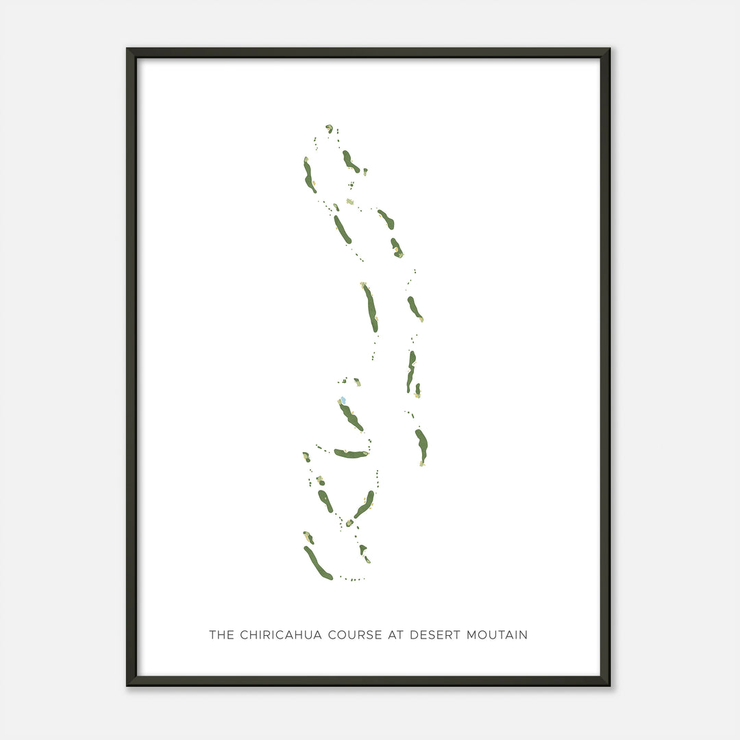 Print of The Chiricahua Course At Desert Moutain Modern Map