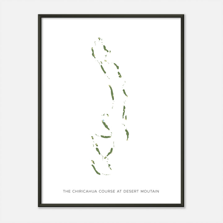 Print of The Chiricahua Course At Desert Moutain Modern Map