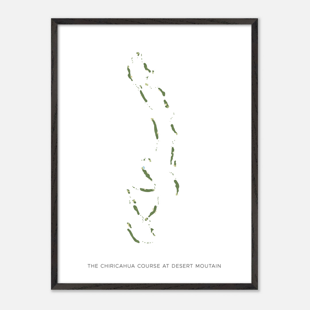 Print of The Chiricahua Course At Desert Moutain Modern Map