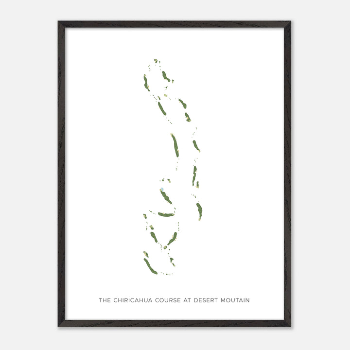 Print of The Chiricahua Course At Desert Moutain Modern Map