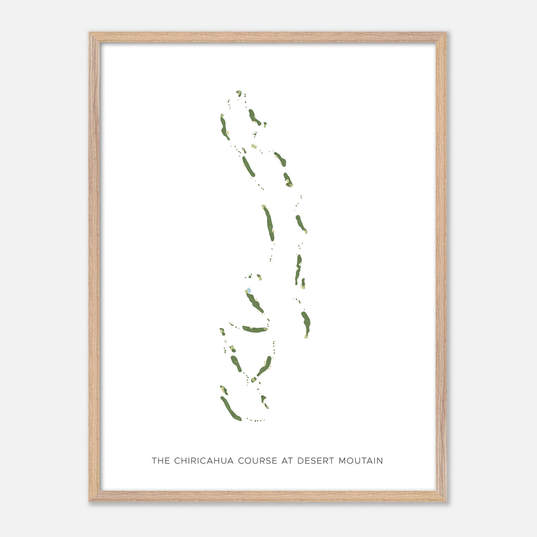 Print of The Chiricahua Course At Desert Moutain Modern Map