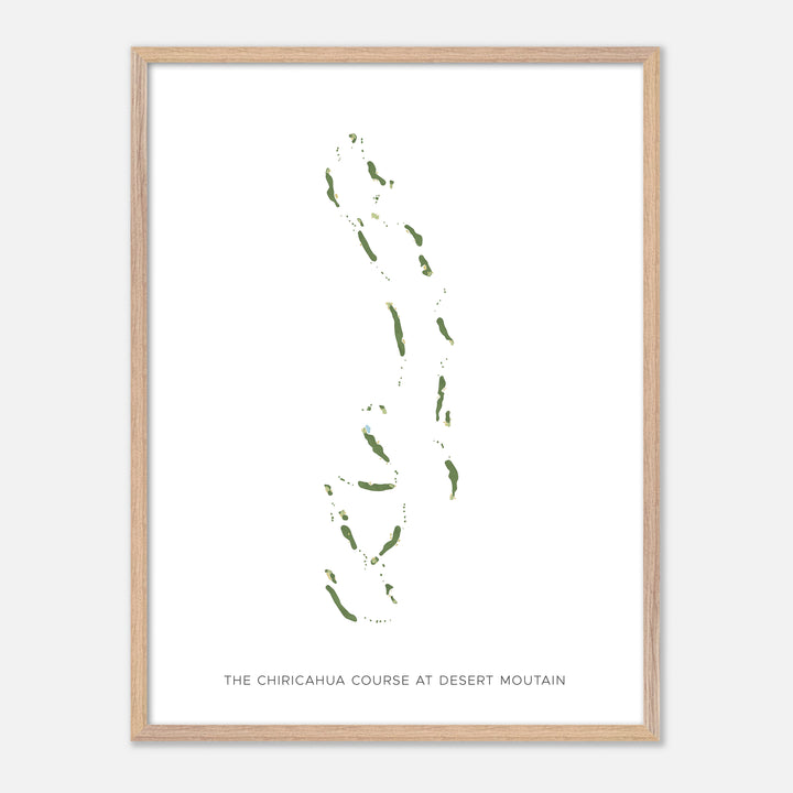 Print of The Chiricahua Course At Desert Moutain Modern Map