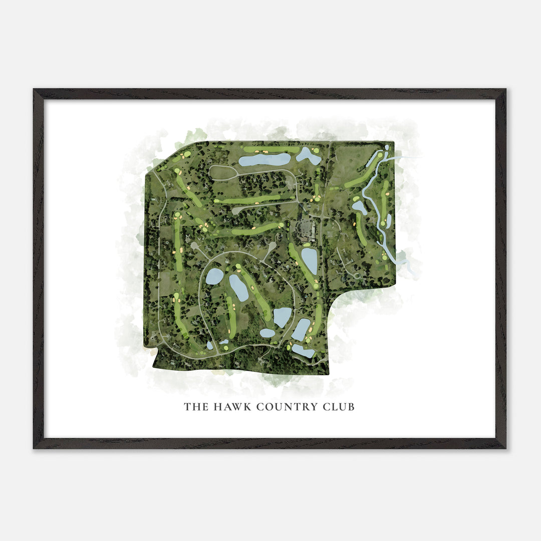 Print of The Hawk Country Club Classic Map