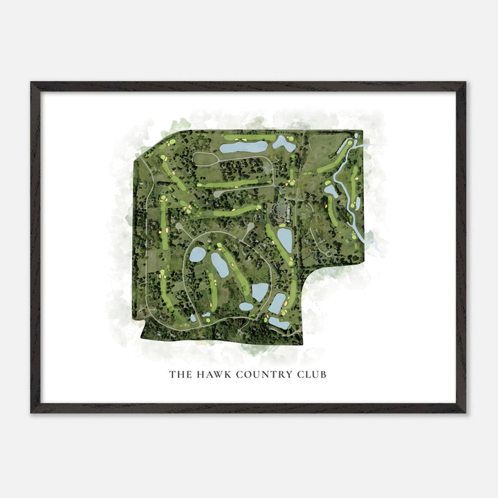 Print of The Hawk Country Club Classic Map