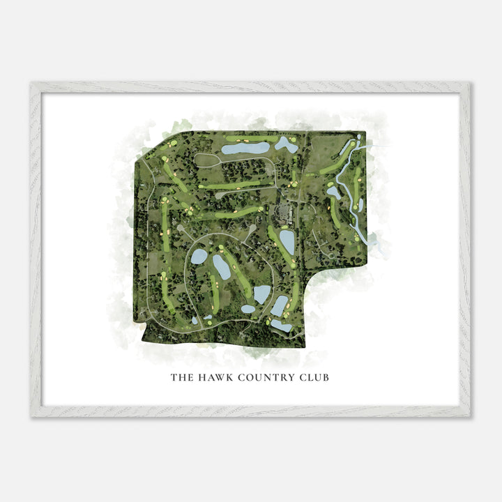 Print of The Hawk Country Club Classic Map