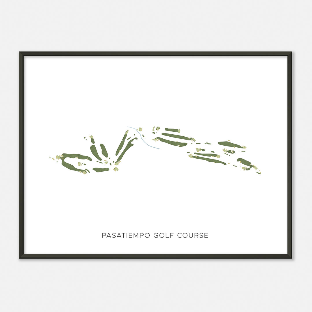 Print of Pasatiempo Golf Course Modern Map