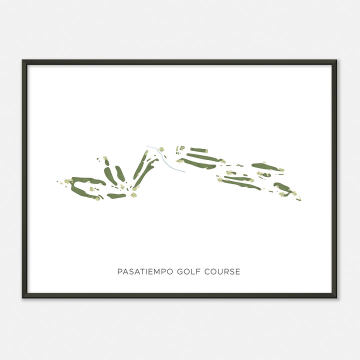 Print of Pasatiempo Golf Course Modern Map