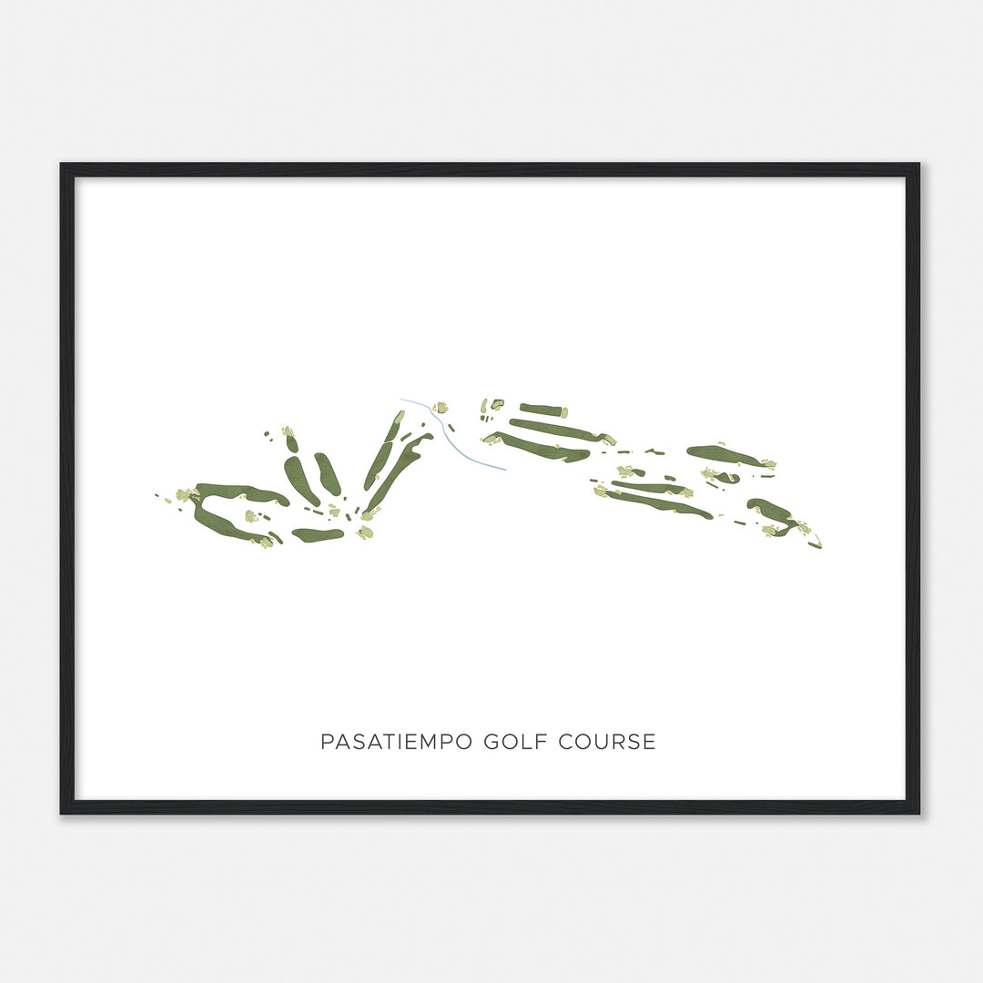 Print of Pasatiempo Golf Course Modern Map