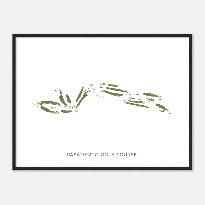 Print of Pasatiempo Golf Course Modern Map