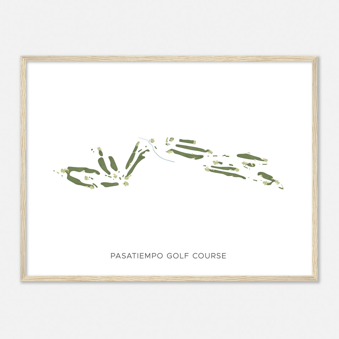 Print of Pasatiempo Golf Course Modern Map