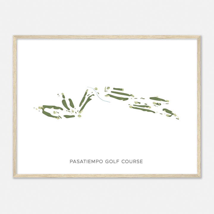 Print of Pasatiempo Golf Course Modern Map