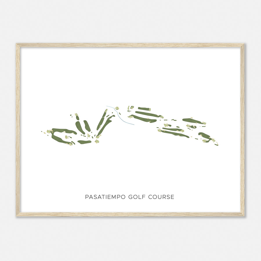 Print of Pasatiempo Golf Course Modern Map