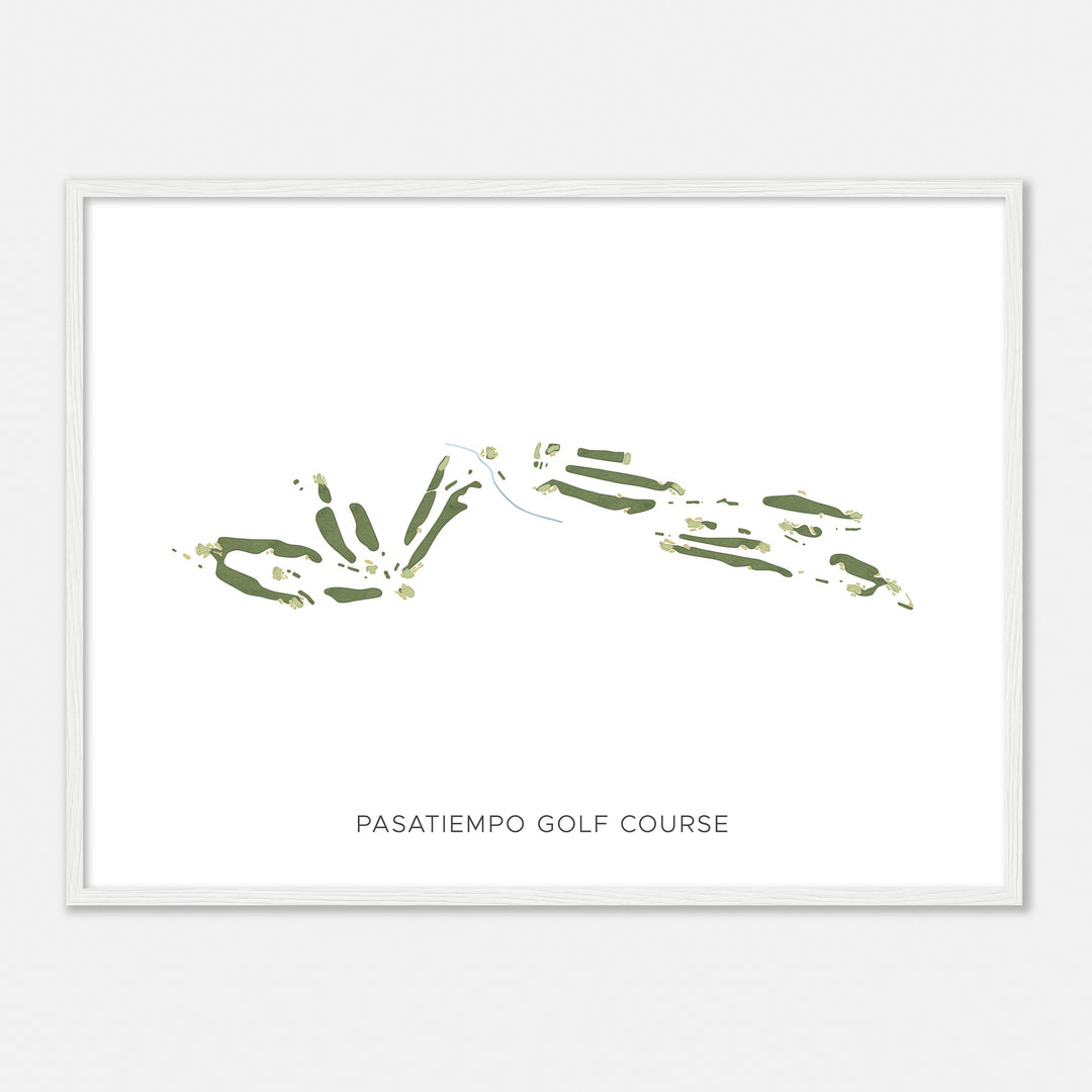 Print of Pasatiempo Golf Course Modern Map