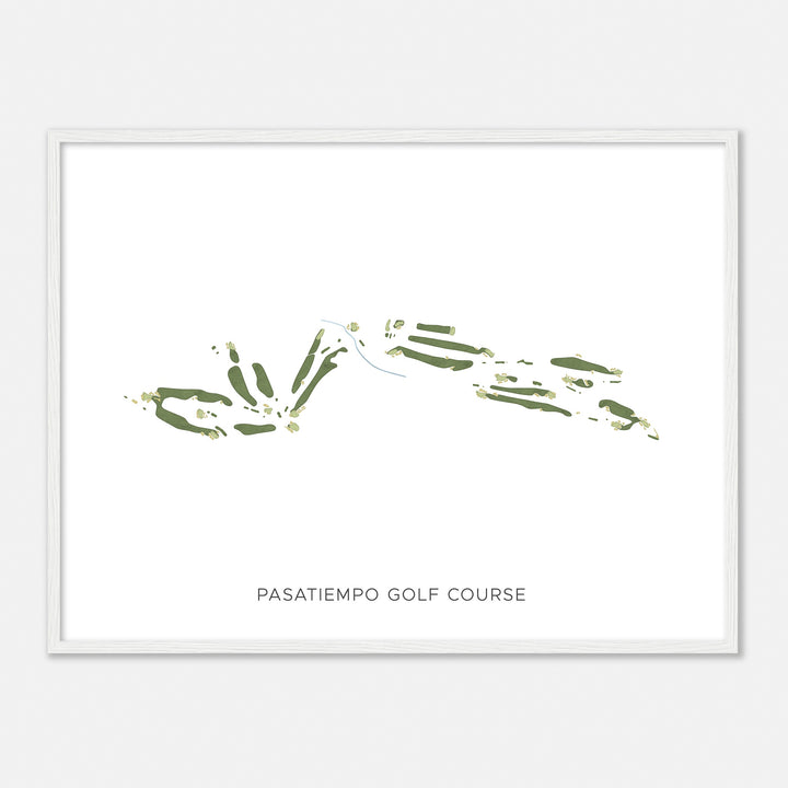 Print of Pasatiempo Golf Course Modern Map