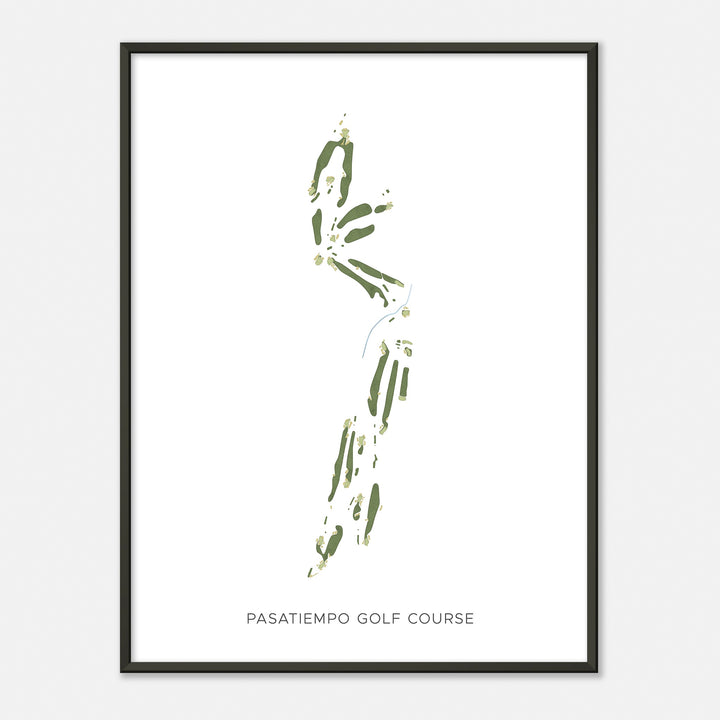 Print of Pasatiempo Golf Course Modern Map