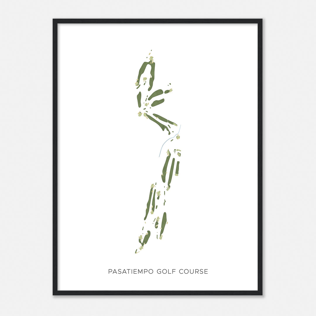 Print of Pasatiempo Golf Course Modern Map