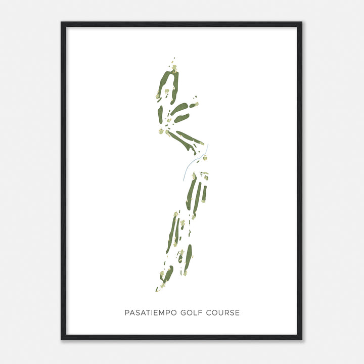 Print of Pasatiempo Golf Course Modern Map