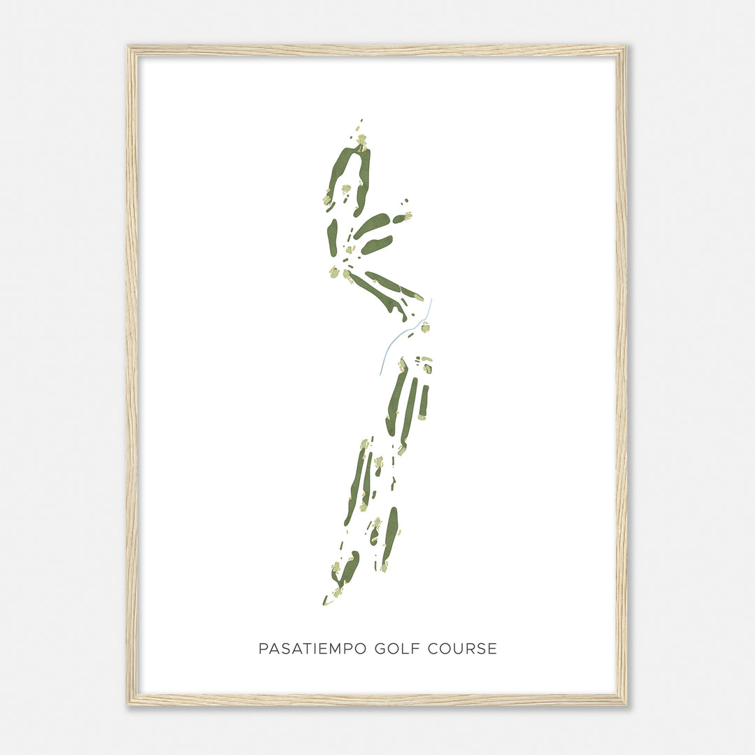 Print of Pasatiempo Golf Course Modern Map
