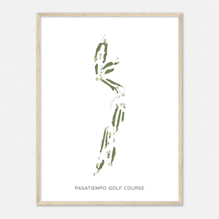 Print of Pasatiempo Golf Course Modern Map