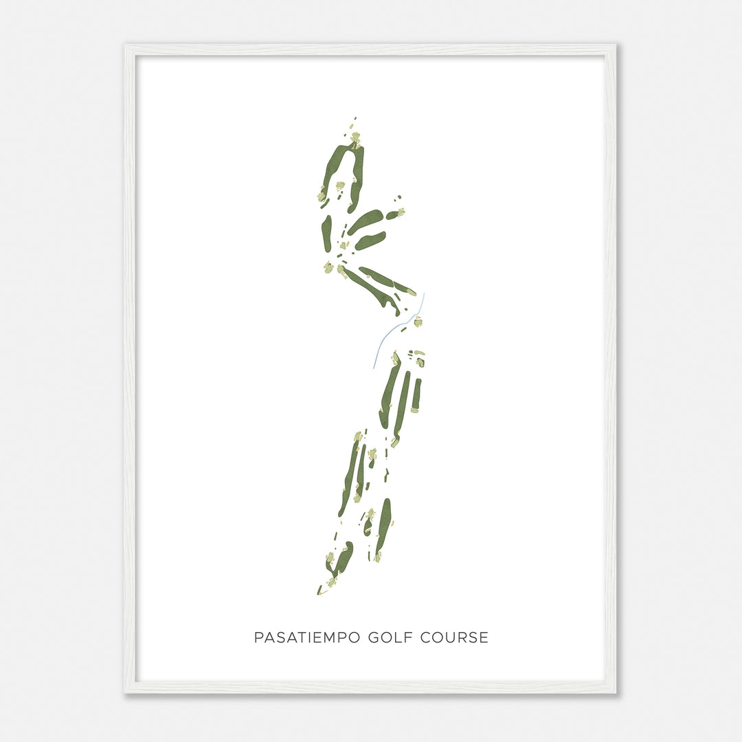 Print of Pasatiempo Golf Course Modern Map