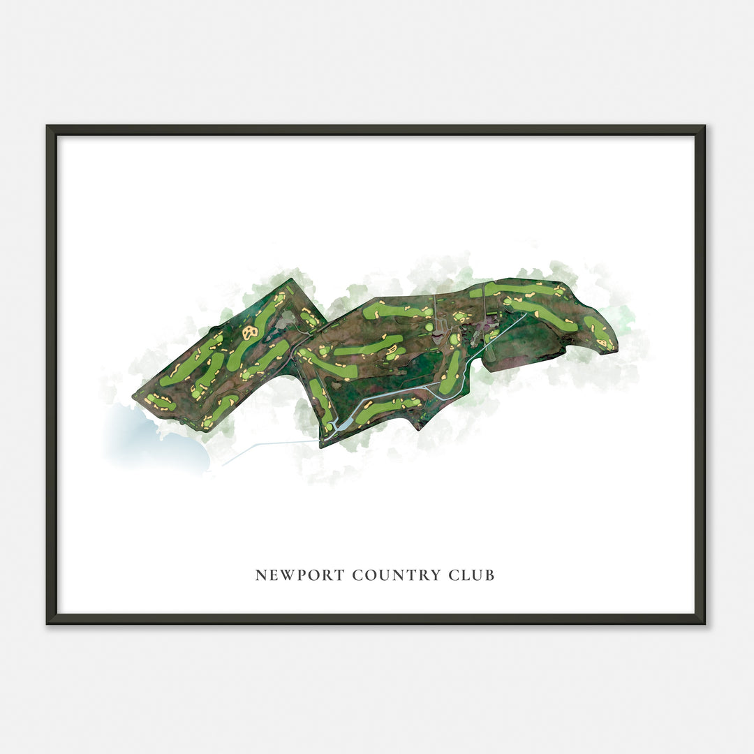 Print of Newport Country Club Classic Map