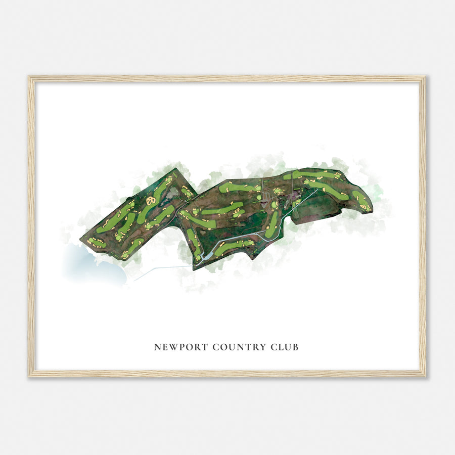 Print of Newport Country Club Classic Map