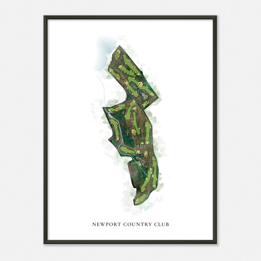 Print of Newport Country Club Classic Map