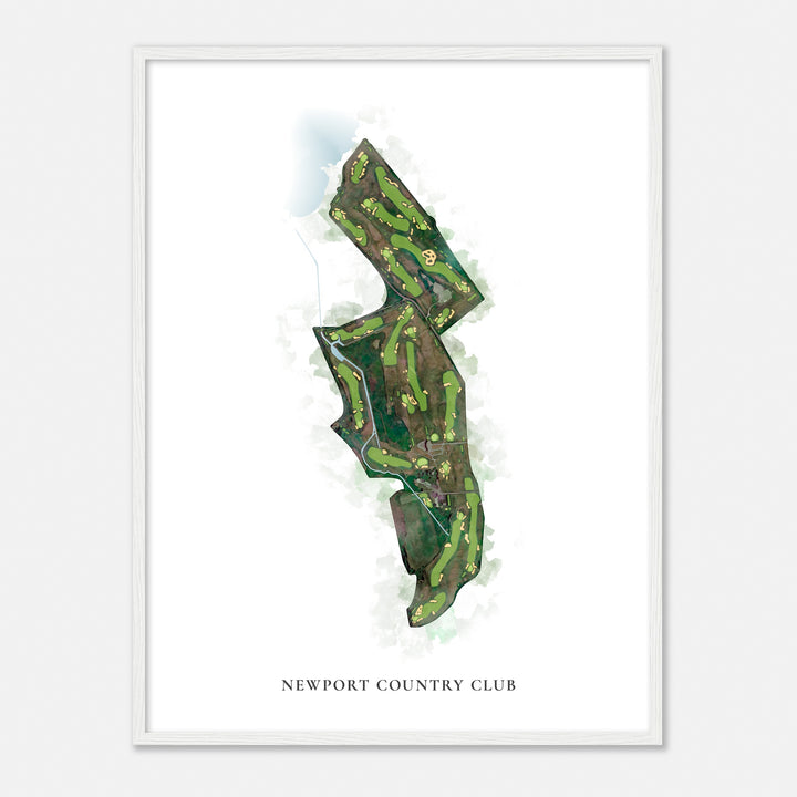 Print of Newport Country Club Classic Map