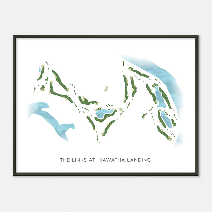 Print of The Links At Hiawatha Landing Modern Map