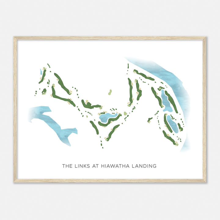 Print of The Links At Hiawatha Landing Modern Map