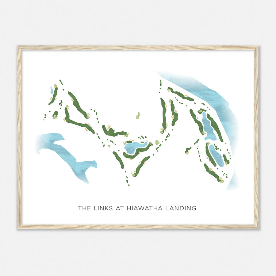 Print of The Links At Hiawatha Landing Modern Map