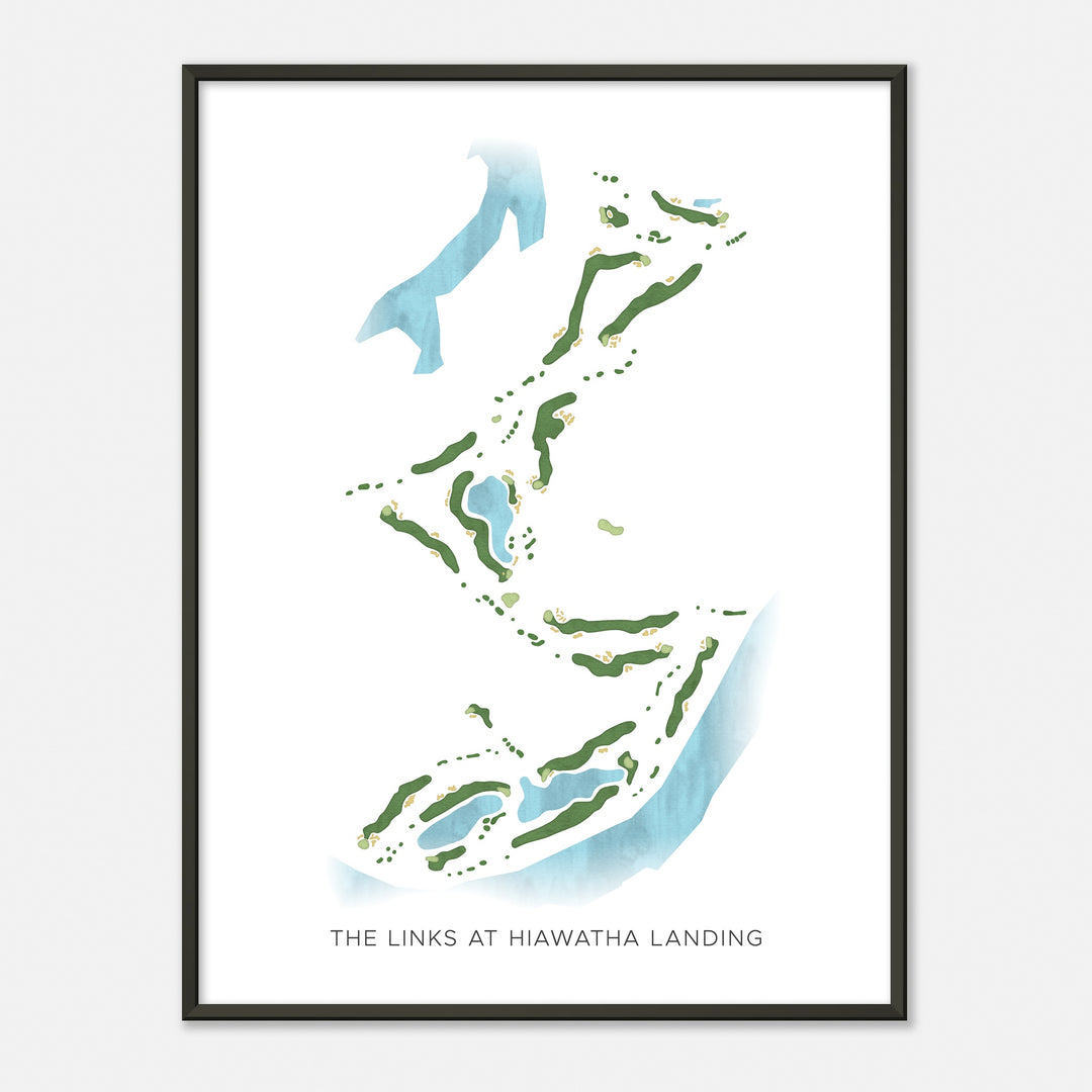 Print of The Links At Hiawatha Landing Modern Map