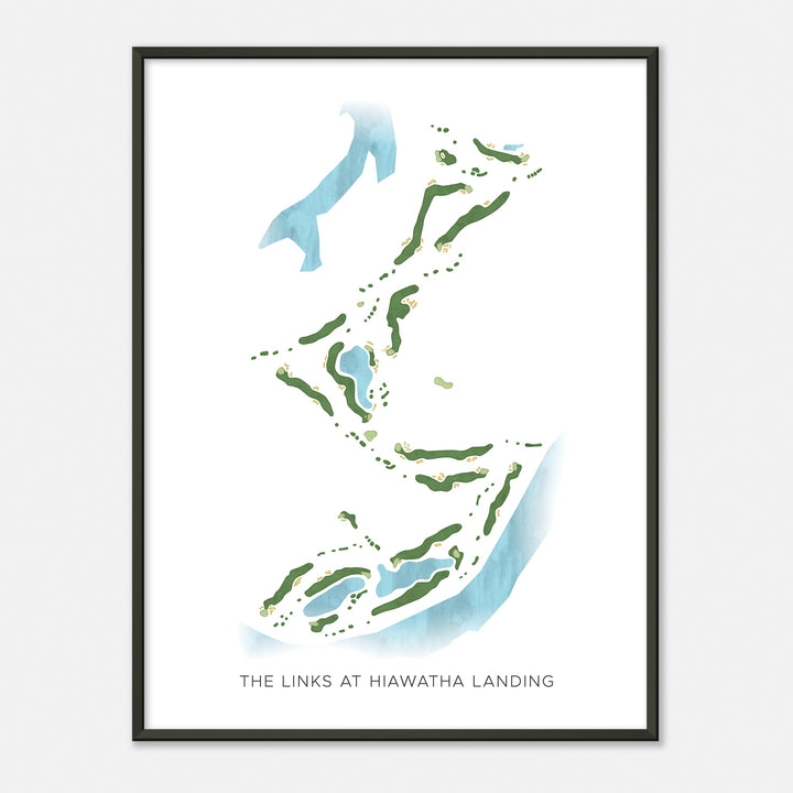 Print of The Links At Hiawatha Landing Modern Map