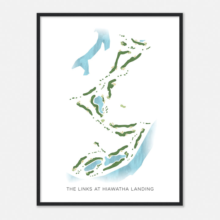 Print of The Links At Hiawatha Landing Modern Map