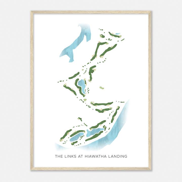 Print of The Links At Hiawatha Landing Modern Map