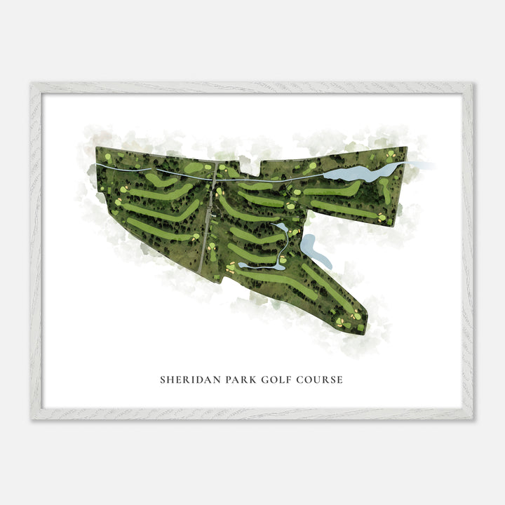 Print of Sheridan Park Golf Course Classic Map