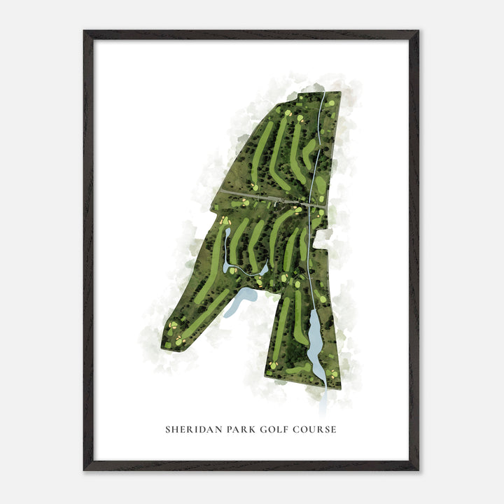 Print of Sheridan Park Golf Course Classic Map