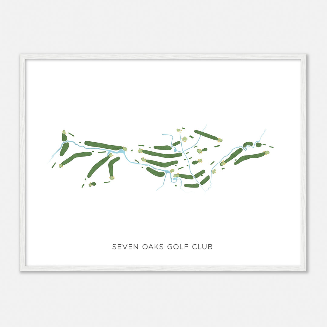 Print of Seven Oaks Golf Club Modern Map