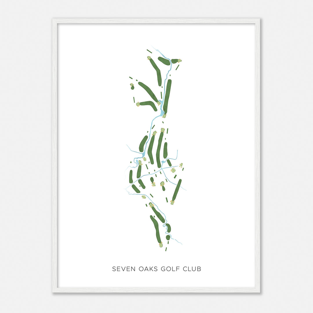 Print of Seven Oaks Golf Club Modern Map