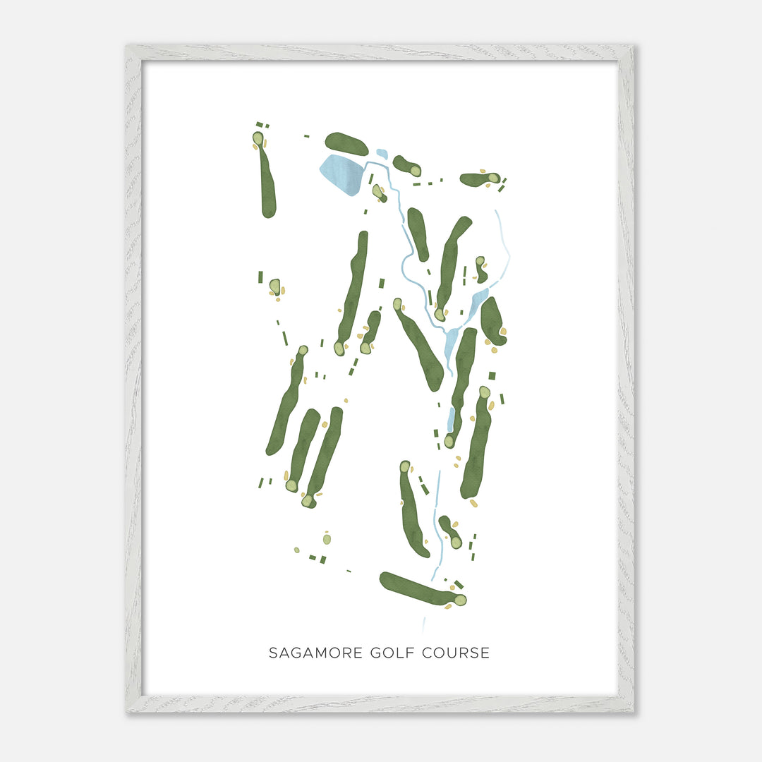 Print of Sagamore Golf Course Modern Map