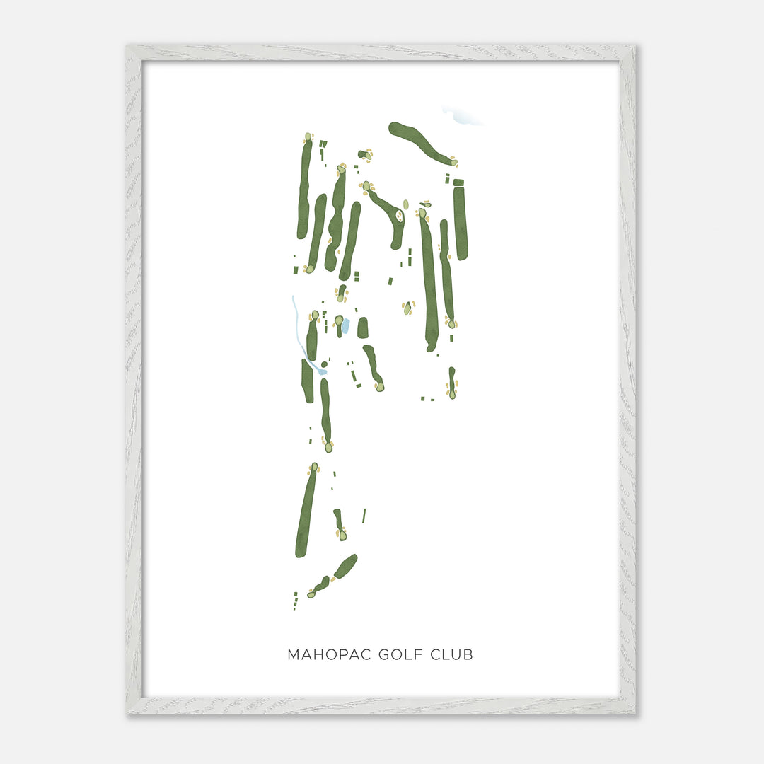 Print of Mahopac Golf Club Modern Map