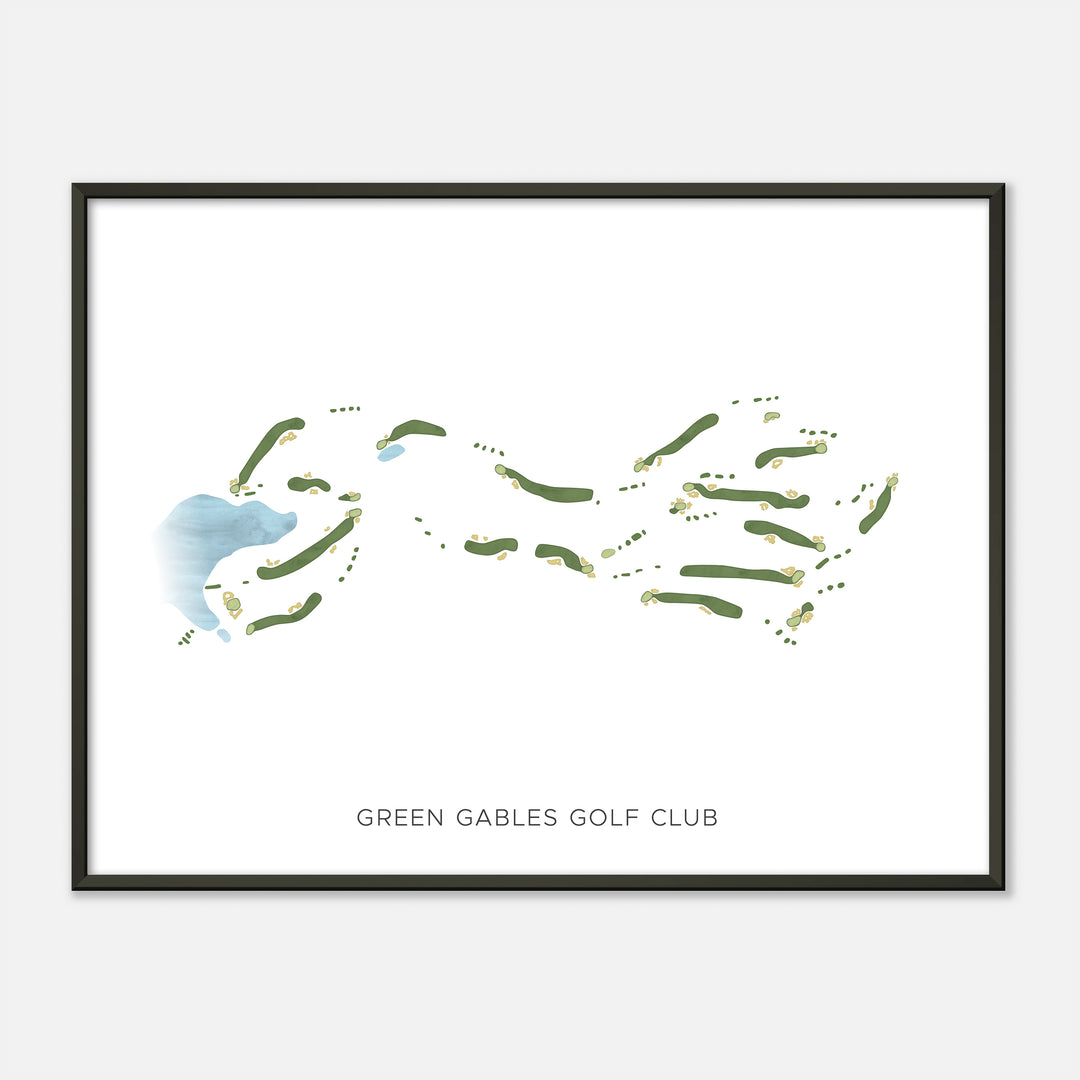 Print of Green Gables Golf Club Modern Map