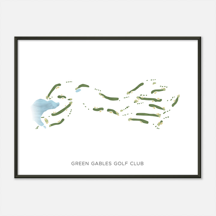 Print of Green Gables Golf Club Modern Map