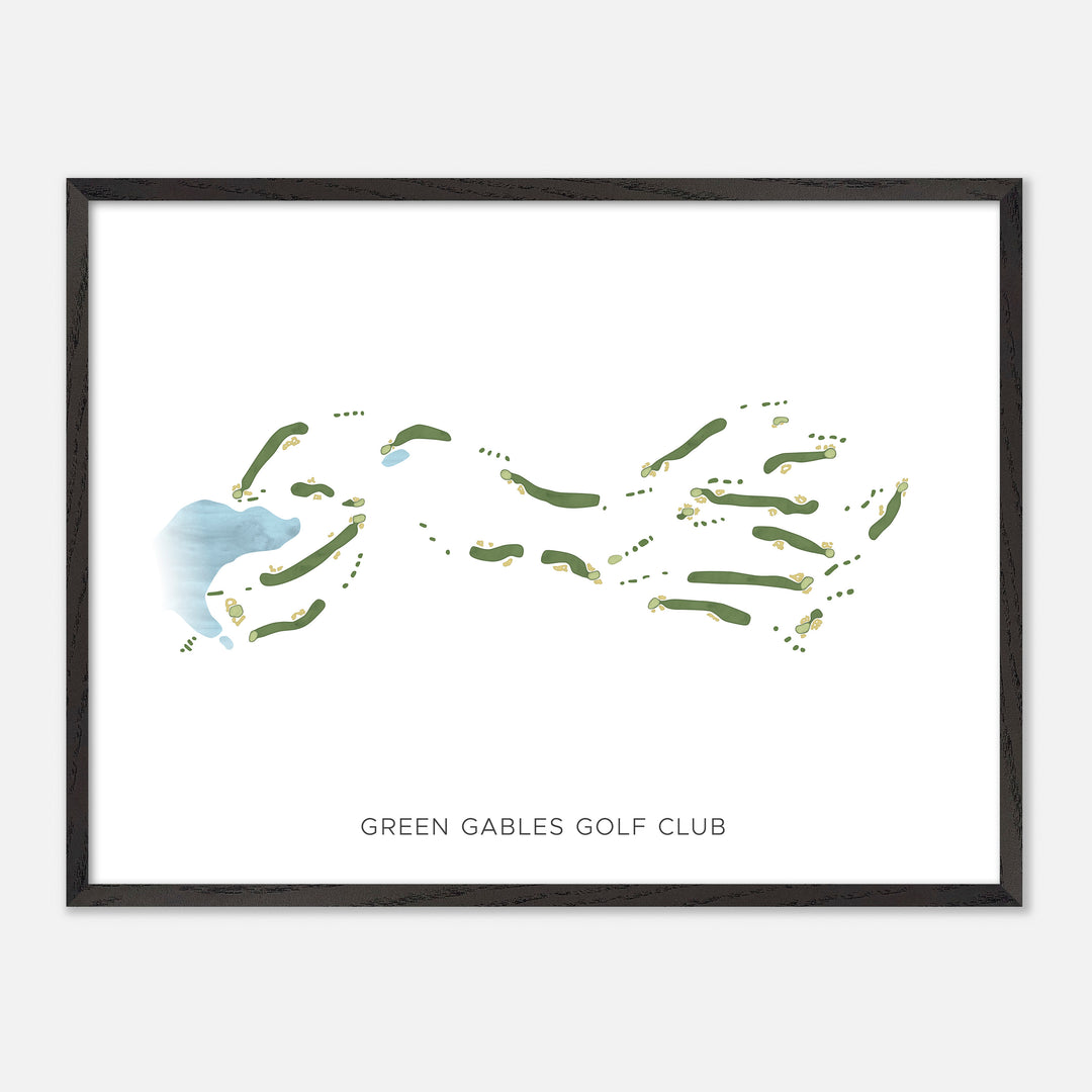 Print of Green Gables Golf Club Modern Map