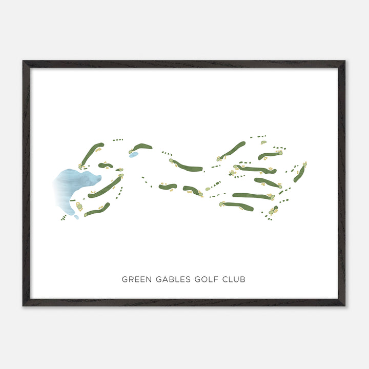 Print of Green Gables Golf Club Modern Map