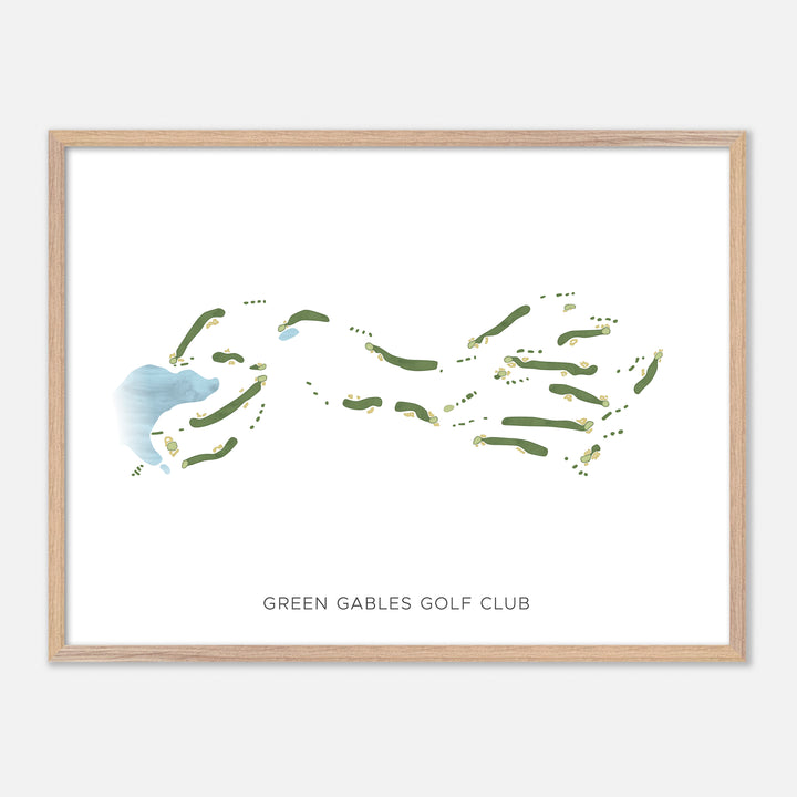 Print of Green Gables Golf Club Modern Map
