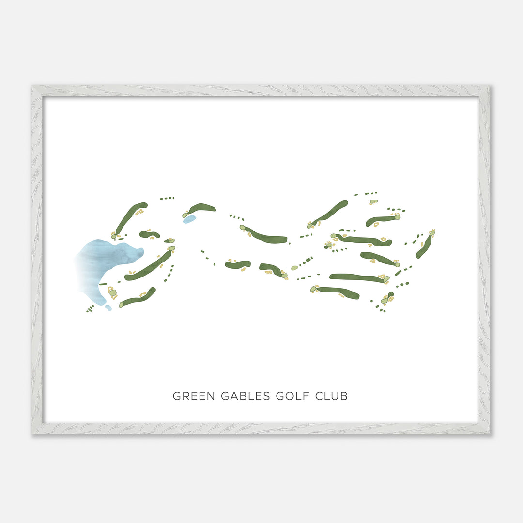 Print of Green Gables Golf Club Modern Map